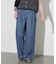 《4サイズ展開》LEDENIM BLUR TUCK TROUSERデニム