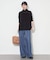 《4サイズ展開》LEDENIM BLUR TUCK TROUSERデニム