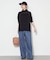 《4サイズ展開》LEDENIM BLUR TUCK TROUSERデニム