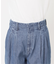 《4サイズ展開》LEDENIM BLUR TUCK TROUSERデニム