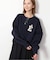 《WEB限定カラー有り/追加》サガラ刺繍スウェットライクニット