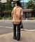 《WEBのみ4サイズ展開》ウォッシャブルセミフレアパンツ