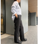 《WEBのみ4サイズ展開》ウォッシャブルセミフレアパンツ