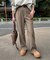 《WEBのみ4サイズ展開》ウォッシャブルセミフレアパンツ