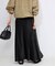 《WEB限定カラー有り/追加》グロッシーサテンフレアスカート