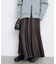 《WEB限定カラー有り/追加》グロッシーサテンフレアスカート