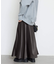 《WEB限定カラー有り/追加》グロッシーサテンフレアスカート