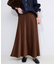 《WEB限定カラー有り/追加》グロッシーサテンフレアスカート