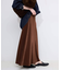 《WEB限定カラー有り/追加》グロッシーサテンフレアスカート
