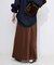 《WEB限定カラー有り/追加》グロッシーサテンフレアスカート