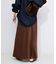 《WEB限定カラー有り/追加》グロッシーサテンフレアスカート
