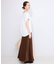 《WEB限定カラー有り/追加》グロッシーサテンフレアスカート