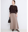 《WEB限定カラー有り/追加》グロッシーサテンフレアスカート