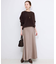 《WEB限定カラー有り/追加》グロッシーサテンフレアスカート