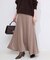 《WEB限定カラー有り/追加》グロッシーサテンフレアスカート
