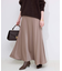 《WEB限定カラー有り/追加》グロッシーサテンフレアスカート
