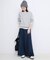 《WEB限定カラー有り/追加》グロッシーサテンフレアスカート