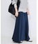 《WEB限定カラー有り/追加》グロッシーサテンフレアスカート