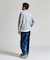ロールネック クルーネックカットソー