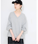 Vネックビックシルエットスウェット