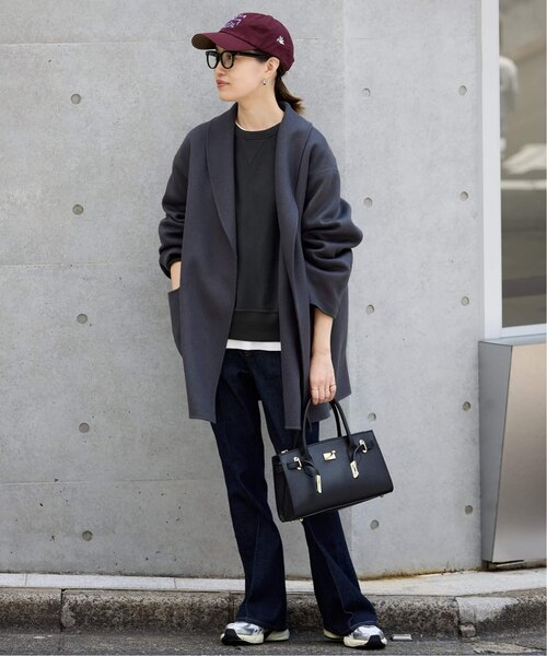 WEB限定/追加》SUPER140 ダブルフェイスベルテッドコート｜フォー