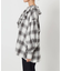 crinkle crinkle crinkle SLOBE別注 ネルチェックラッフルブラウス CC-4025
