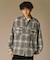シャギー チェック シャツ