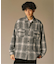 シャギー チェック シャツ