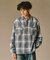 シャギー チェック シャツ