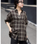 《WEB・一部店舗限定/追加2》ビエラチェックルーズシャツ