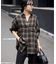 《WEB・一部店舗限定/追加2》ビエラチェックルーズシャツ