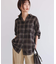 《WEB・一部店舗限定/追加2》ビエラチェックルーズシャツ
