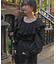 ESTHE/エステ Ruffle Taffetta Top
