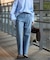 《4サイズ展開/追加7》LE DENIM ストレートデニムパンツ