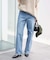 《4サイズ展開/追加7》LE DENIM ストレートデニムパンツ