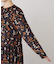 flowerprint ティアードワンピース