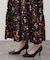 flowerprint ティアードワンピース