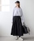 《3サイズ展開》タフタタックフレアスカート