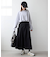 《3サイズ展開》タフタタックフレアスカート