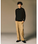カシミヤブレンド モックネックニット