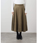 フェイクスエードフレアスカート