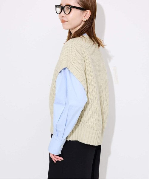 畦編みコクーンニットベスト｜フォーワンセブン スローブイエナの通販