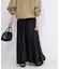 《ブラックのみWEB限定/追加2》グロッシーサテンフレアスカート