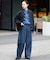 LE DENIM カーブバギーデニムパンツ