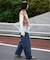 LE DENIM カーブバギーデニムパンツ