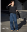 LE DENIM カーブバギーデニムパンツ