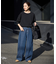 LE DENIM カーブバギーデニムパンツ