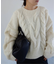 +81BRANCA/ハチイチブランカ SLOBE別注 ケーブルハンドニット