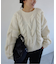 +81BRANCA/ハチイチブランカ SLOBE別注 ケーブルハンドニット