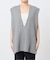 ダブルフェイスコットンニットベスト